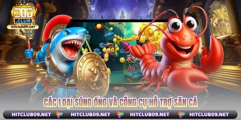 Các loại súng ống và công cụ hỗ trợ săn cá